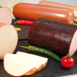 bilde av pølser og skinke